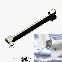 color: Hexagonal Silver tie pin bar