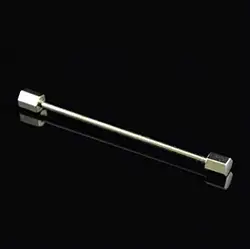 color: Hexagonal Silver tie pin bar